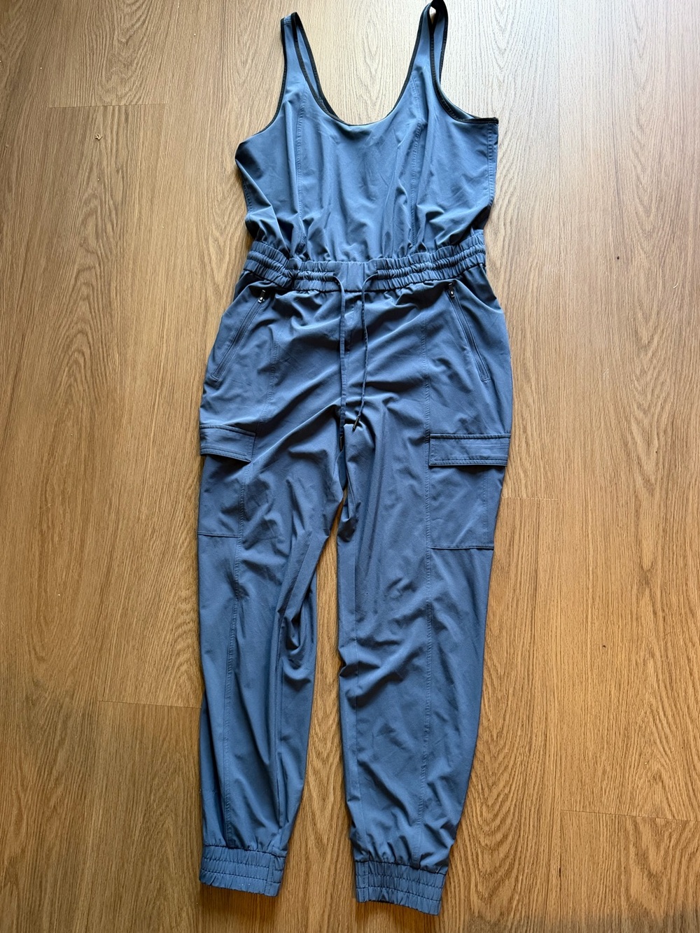 Athleta Slate Blue Utility Jumpsuit